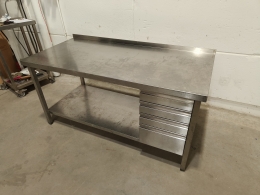 s/s  table with drawers - 170x80x90 cm